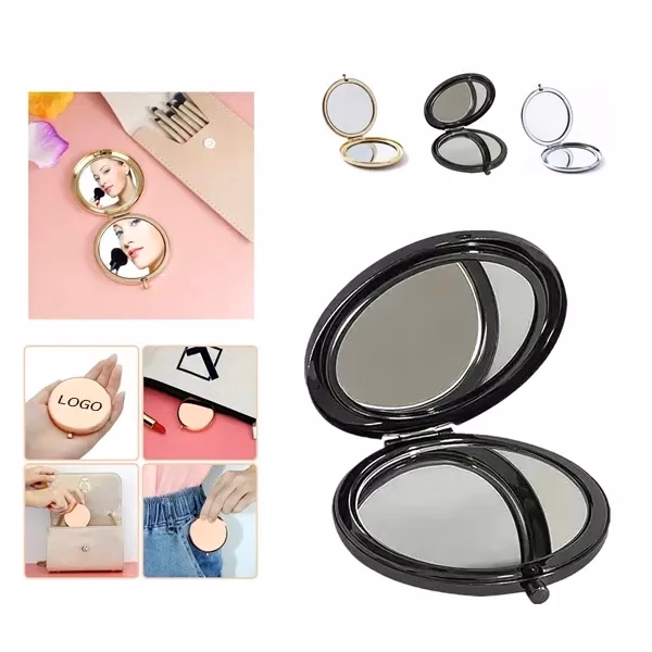 Double-Sided Round Pocket Mirror