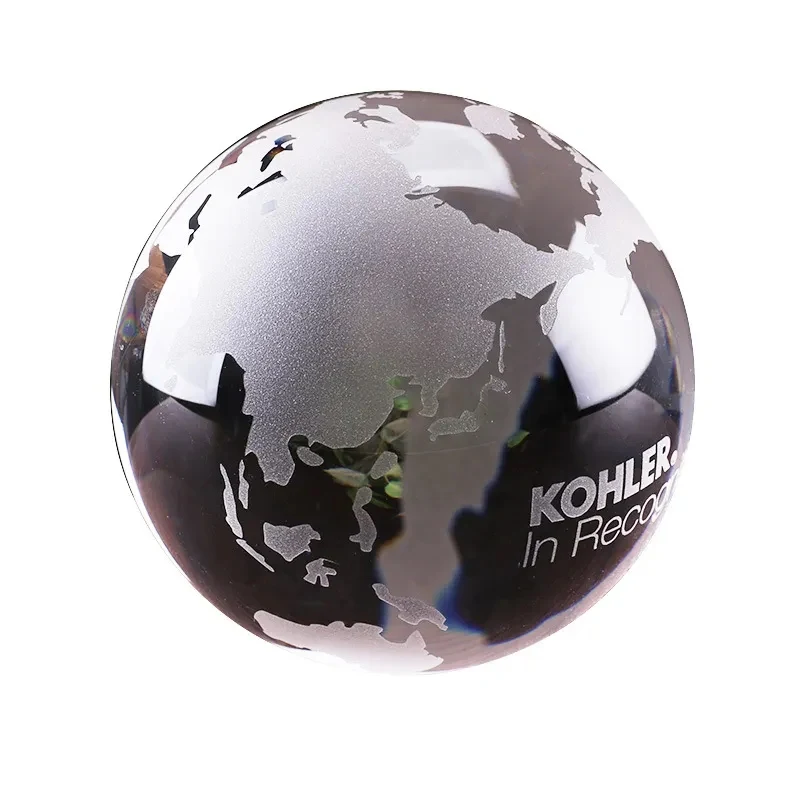 Crystal Globe Paperweight 1