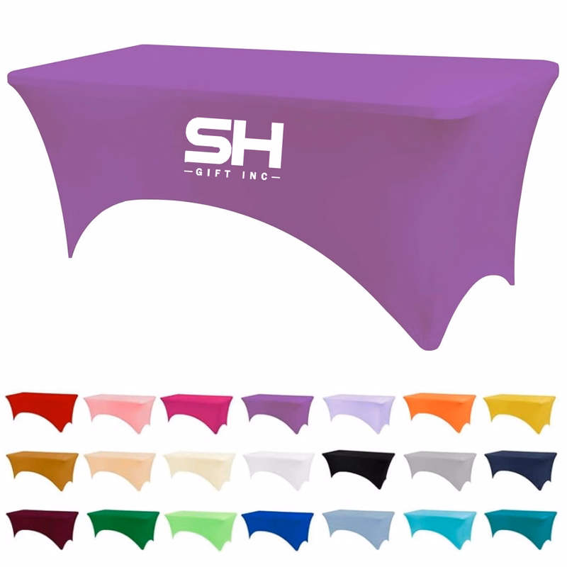 Spandex Tablecloth Table Covers for 6 Foot Tables