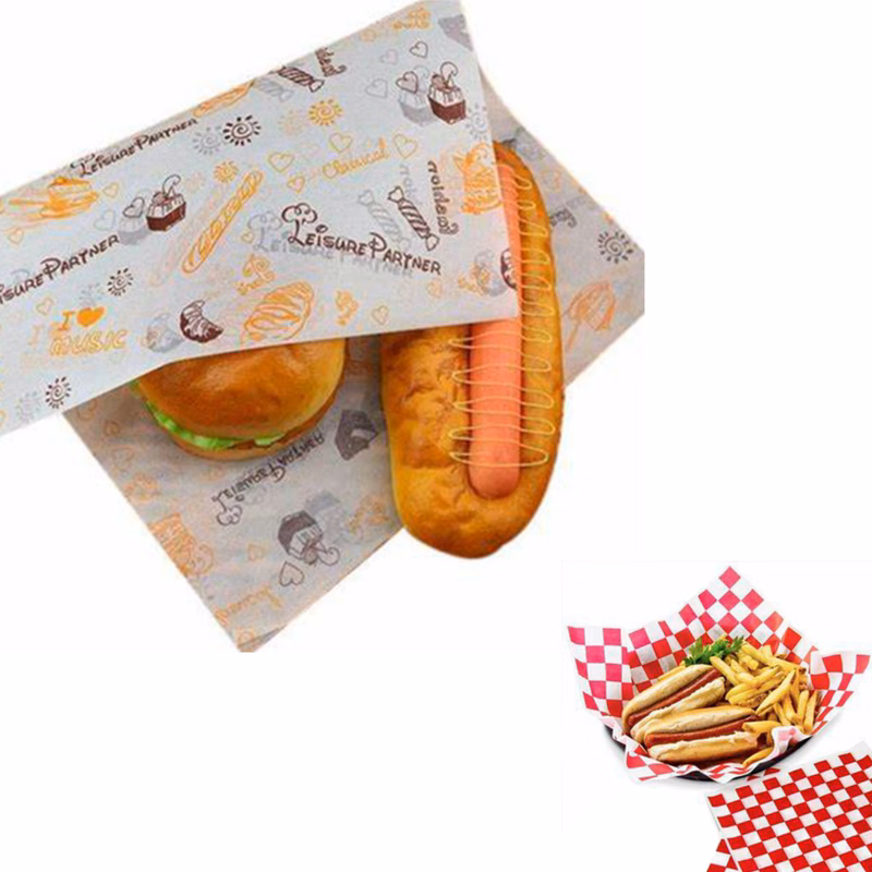 MOQ1000 12 inches Custom Food Wrap Paper