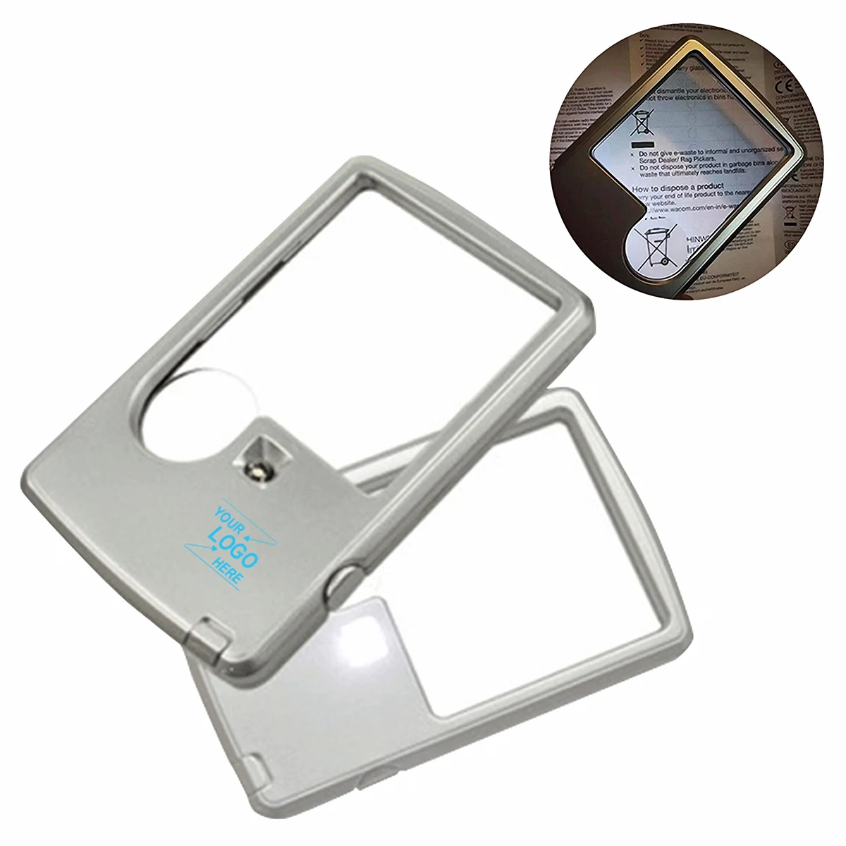 Illuminated LED Magnifying Glass with Leather Case 1