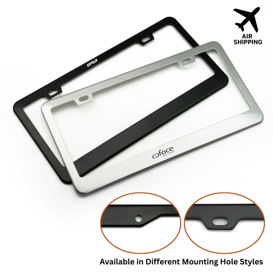 Stainless Steel License Plate Frame - Custom Shape Available 1