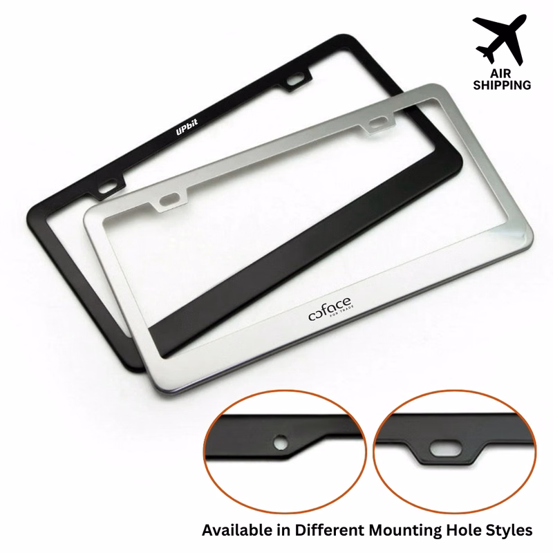 Stainless Steel License Plate Frame - Custom Shape Available