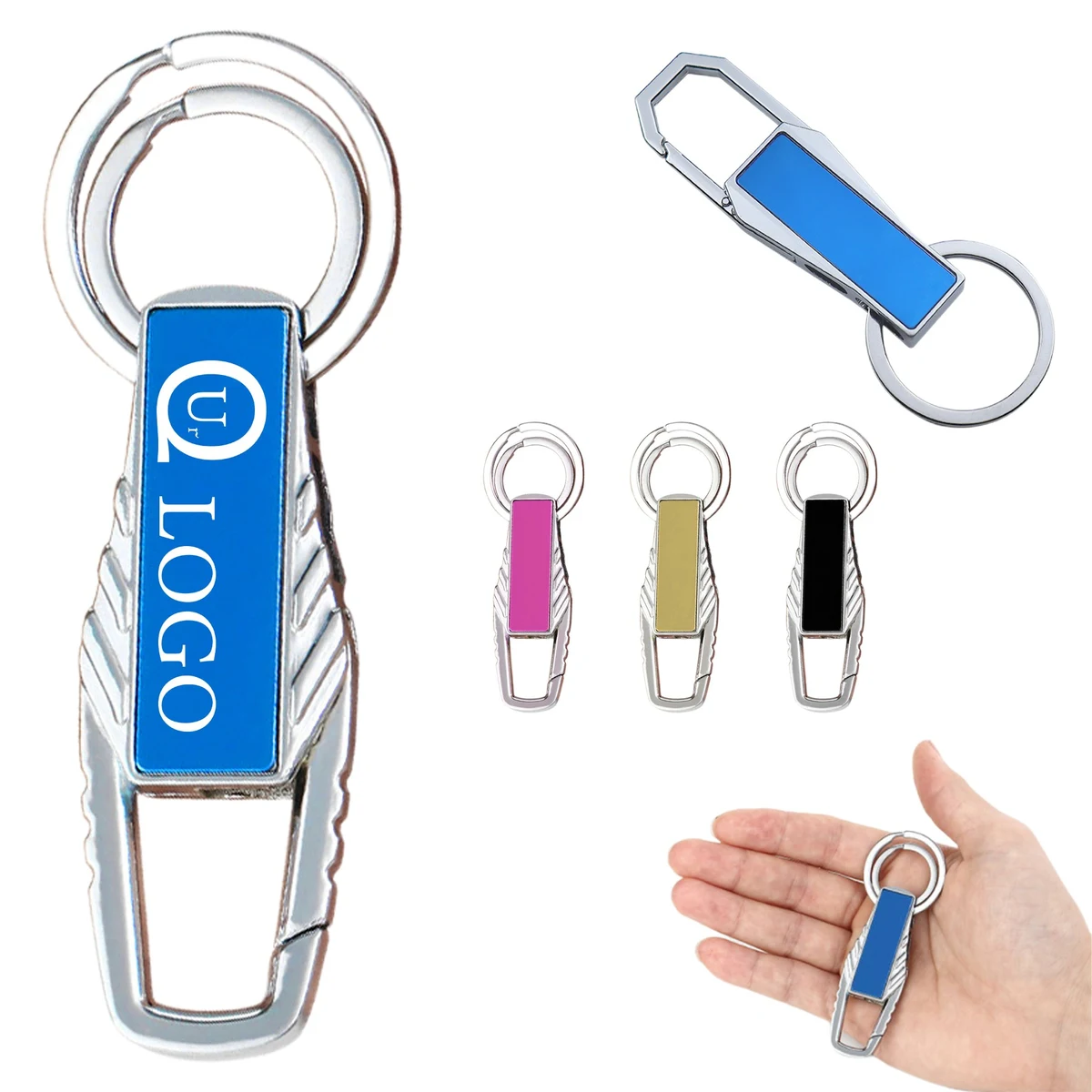 Metal License Plate Keychain 1