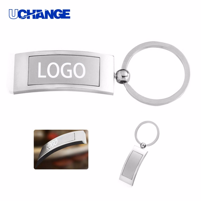 Arched Metal Keychain