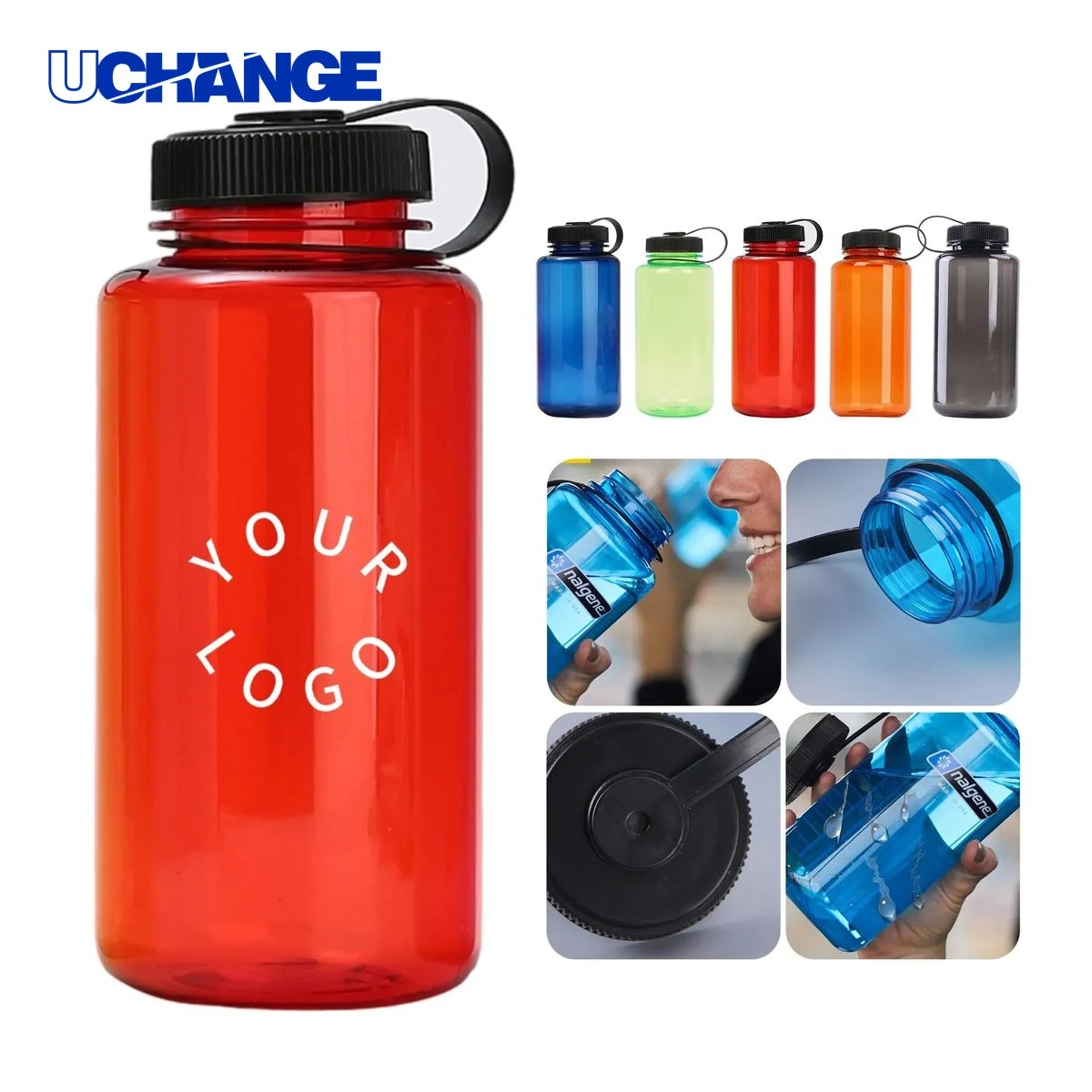 Wide-Mouth Sports Water Bottle Drinkware 32oz Outdoor Design 1
