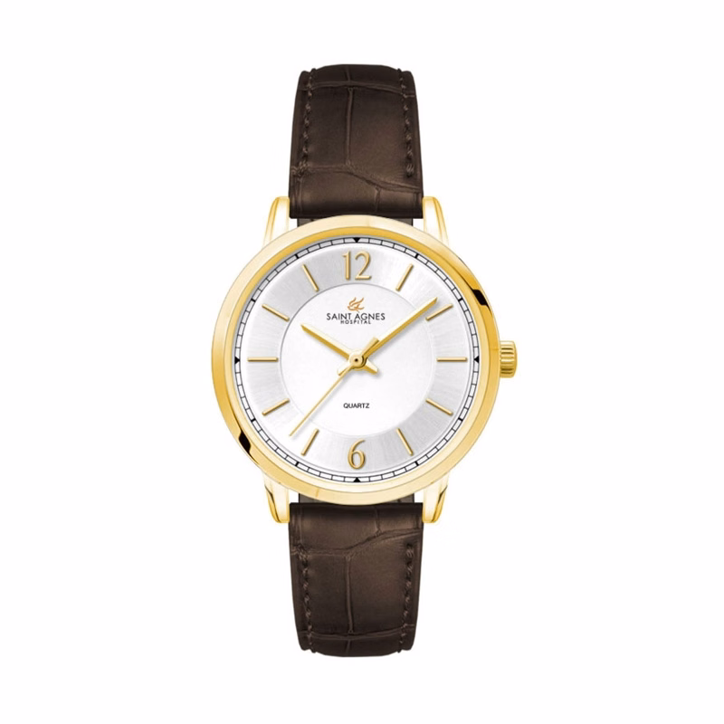 30.5MM, GOLD METAL CASE, 3-HAND MVT