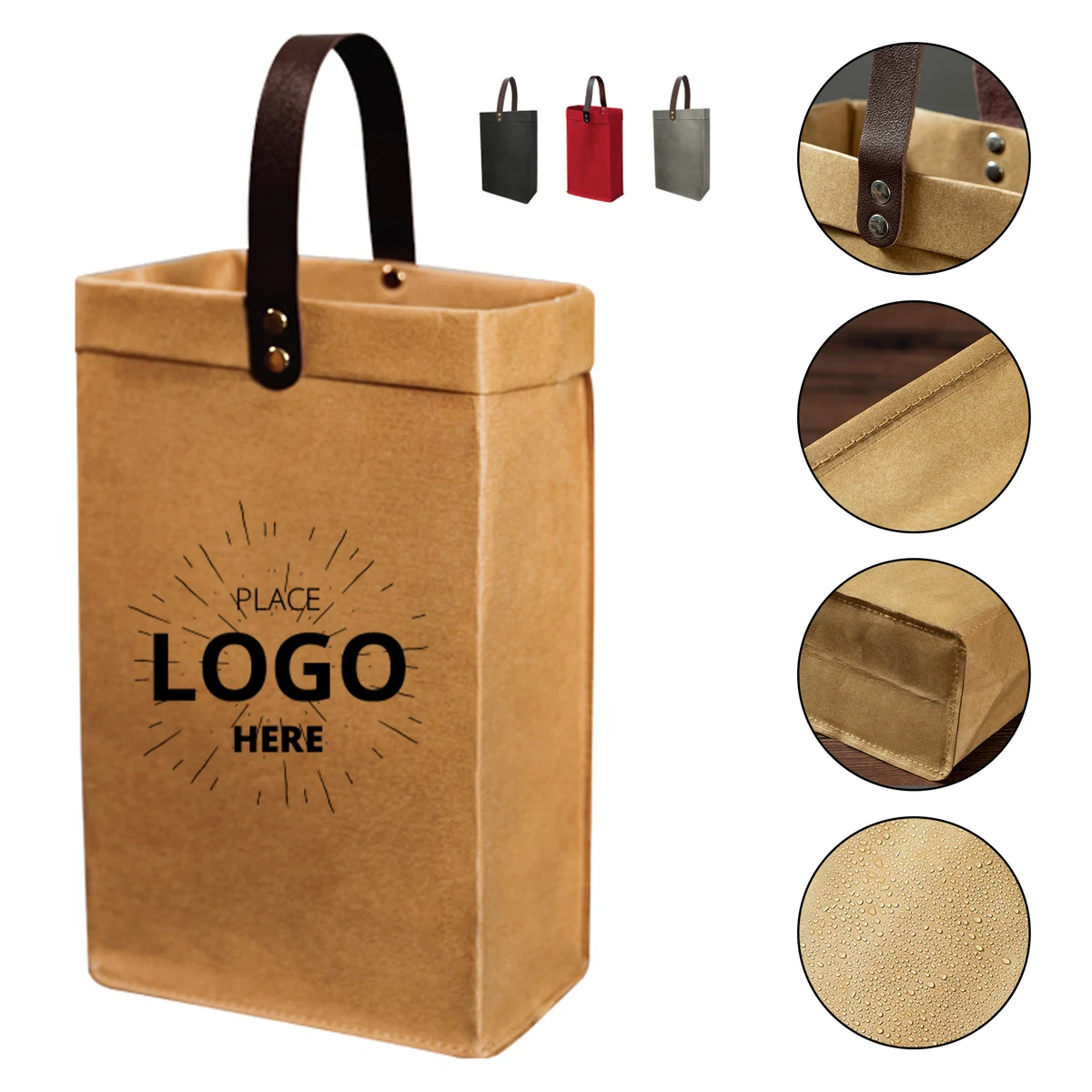 Natural Kraft Paper Wine Bag 1