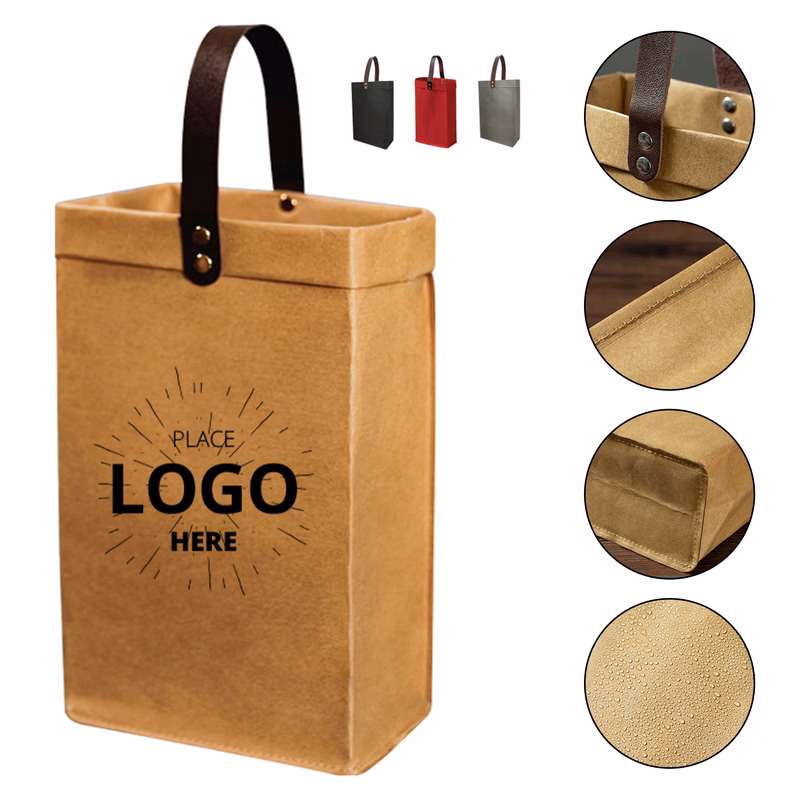 Natural Kraft Paper Wine Bag