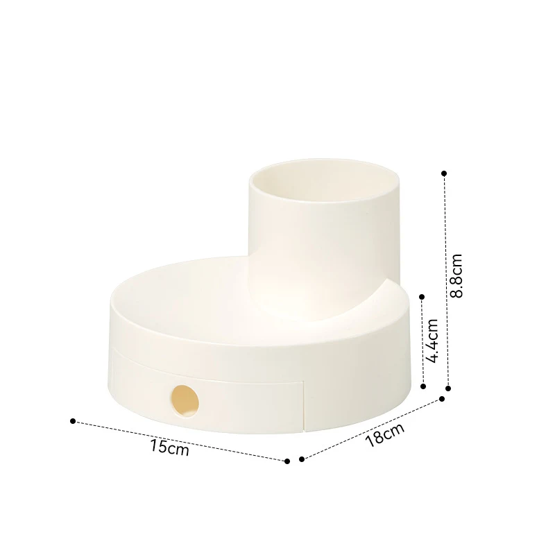Sleek Partitioned Pen Holder With Drawer 1