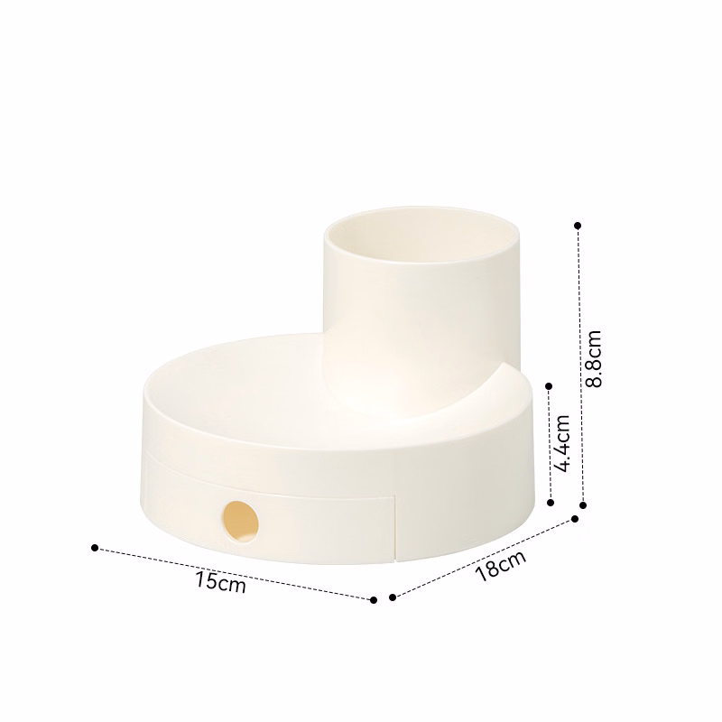 Sleek Partitioned Pen Holder With Drawer