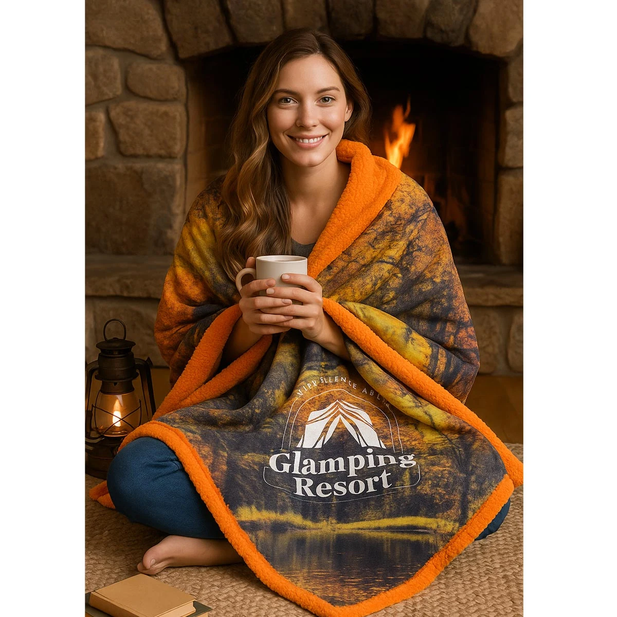 Bordeaux Luxe Sherpa Colorfusion Blanket 1