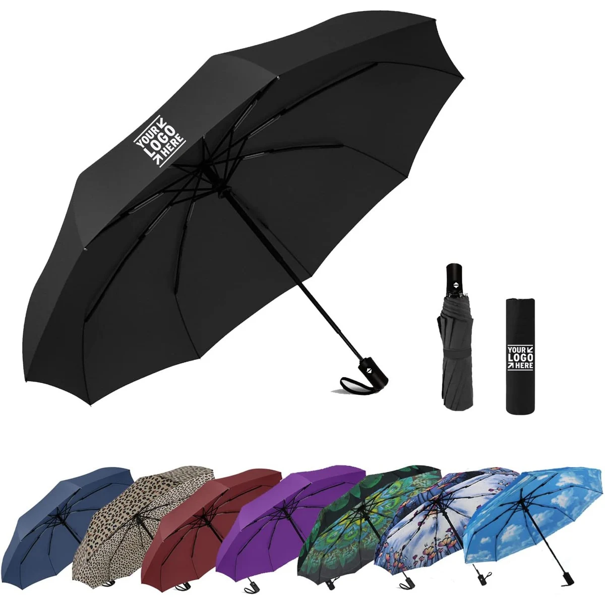 Windproof Travel Compact Umbrella 1