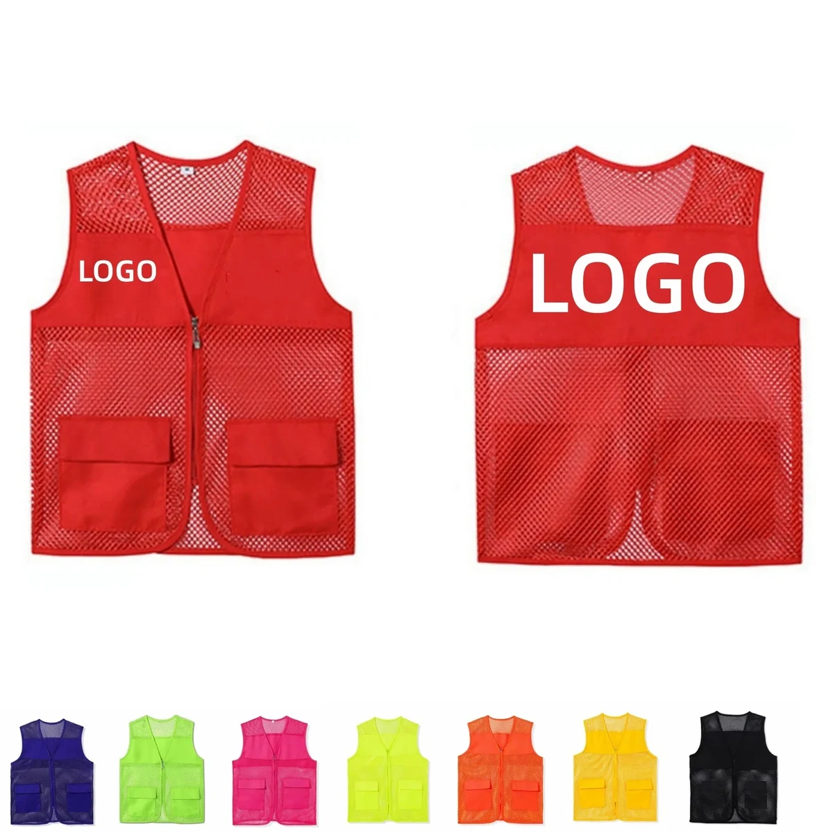Supermarket Clerk Volunteer Advertising Vest Work Clothes 1