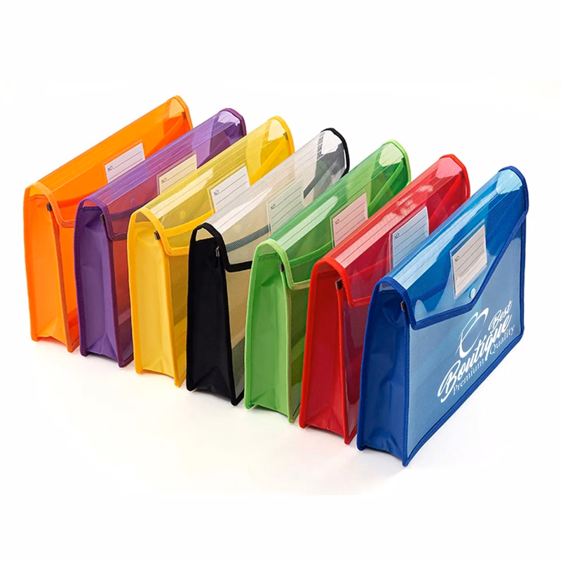 Waterproof Plastic A4 Size Document File Folder with Label