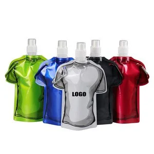 T Shirt Water Bag With Carabiner 500ml 1
