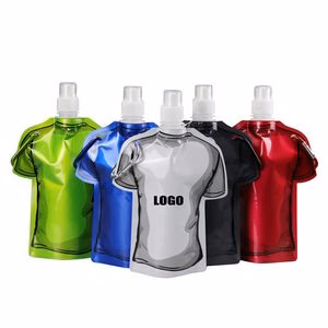 T Shirt Water Bag With Carabiner 500ml