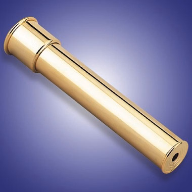 GOLD PLATED KALEIDOSCOPE W/ ROTATING CHAMBER