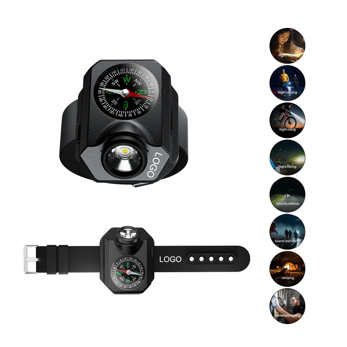 LED Wrist Compass Torch 1