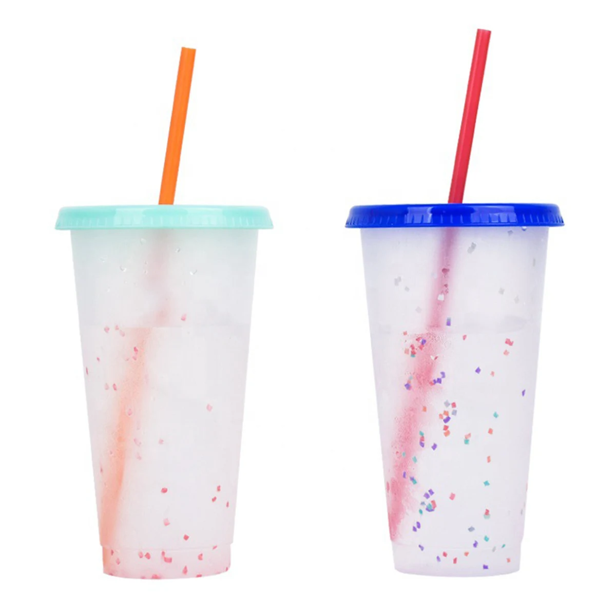 24 Oz. Color Changing Tumblers With Straw 1