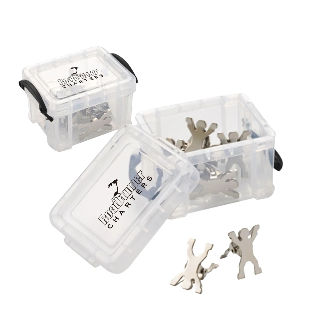 Mini Storage Box w/8 Man Shaped Paper Clip 1