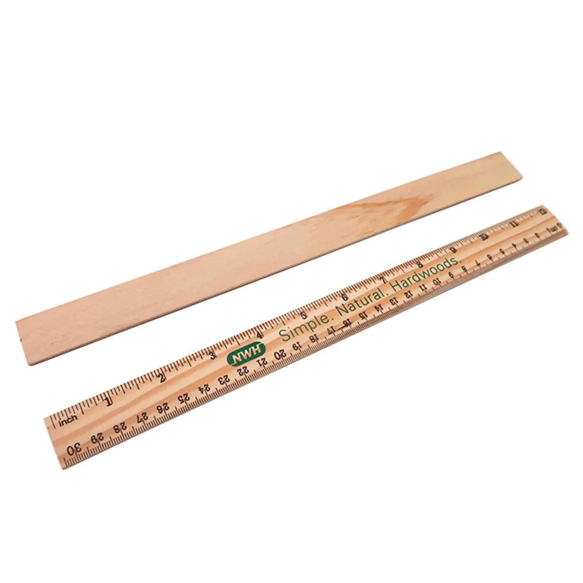 Natural Finish Flat Eco-Friendly Wooden Ruler 1