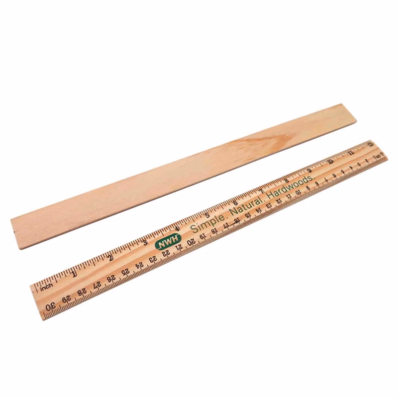 Natural Finish Flat Eco-Friendly Wooden Ruler