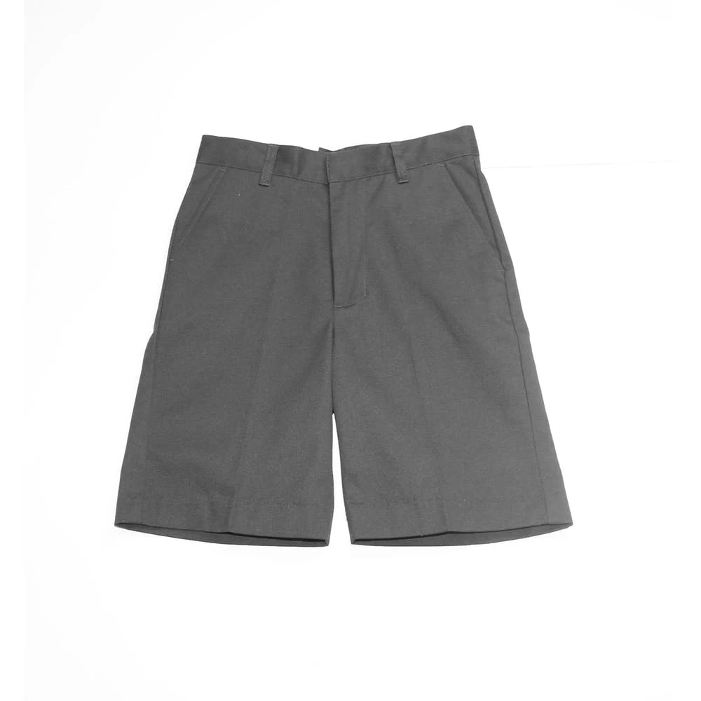 Boys' Uniform Shorts - Size 8 - 20 Gray Flat Front 1