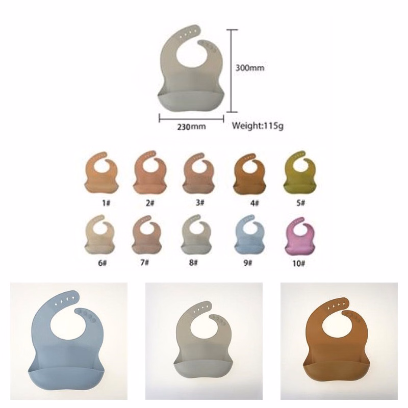 Adjustable Silicone Saliva Proof Baby Bib