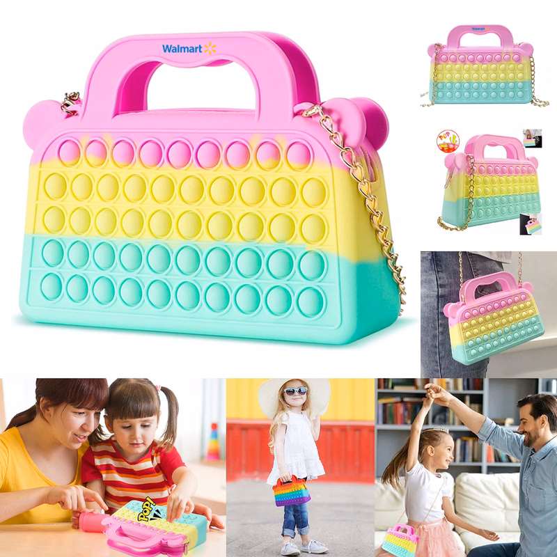 Pop-It Purse w/ Decorated Handles