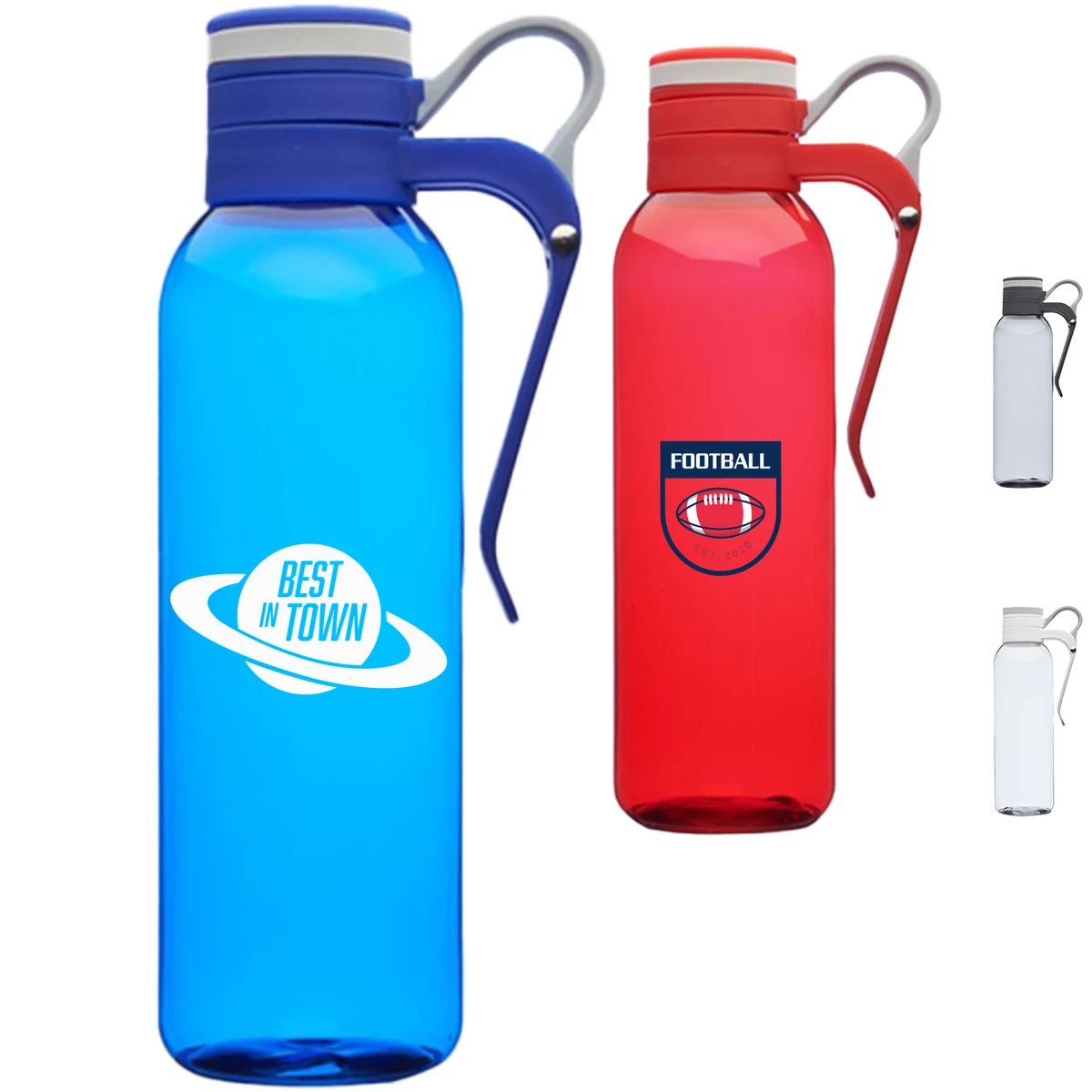 24 oz. Biking Plastic Water Bottles with Bike clip Handle 1