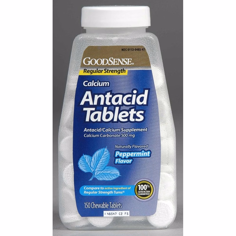 Antacid Tablets with Calcium - Peppermint 150 Chewable Tablets