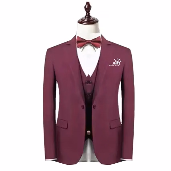 Stylish Men's Slim Suit Three Piece with One Center Button