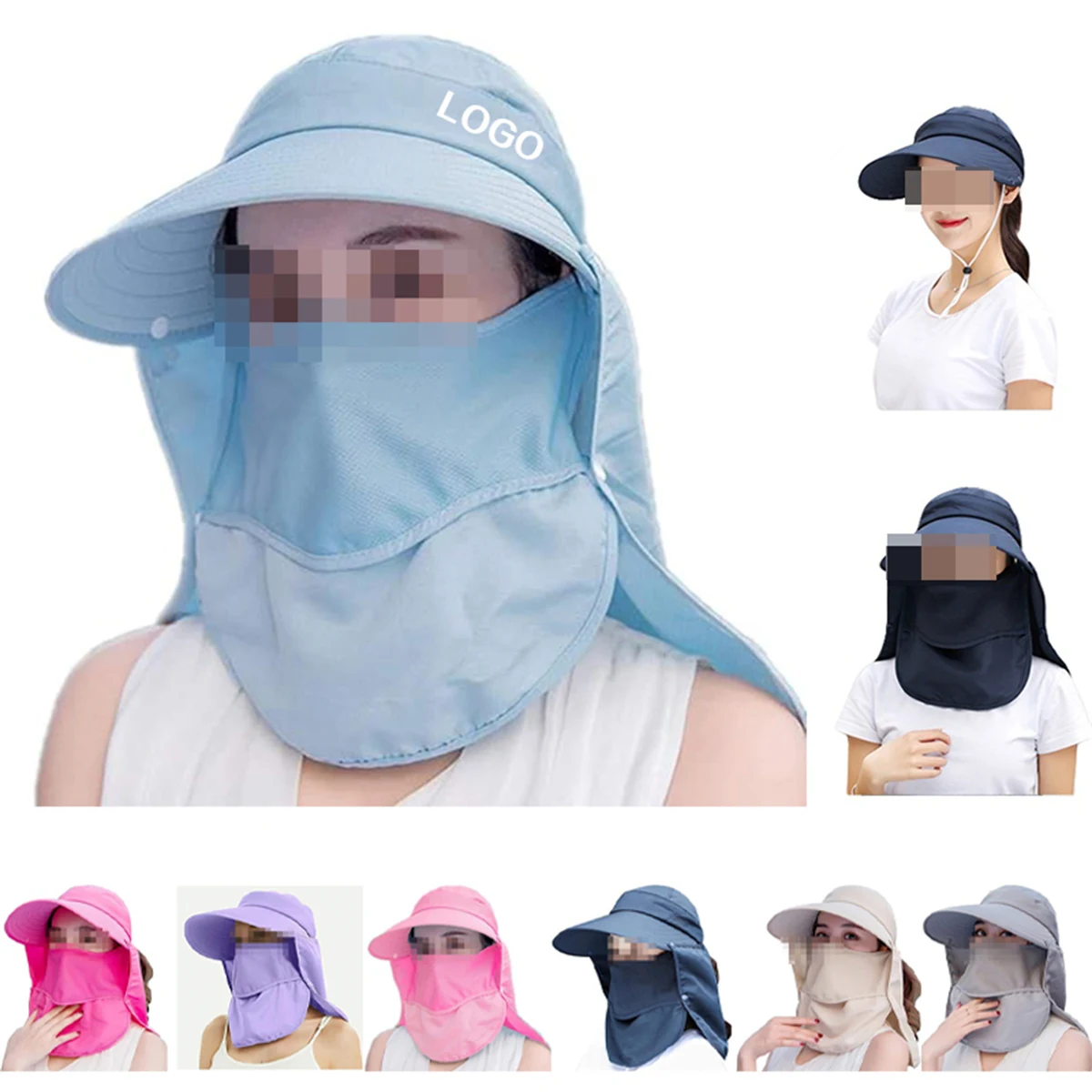 Multifunctional Wide Brim Sun Hat 1