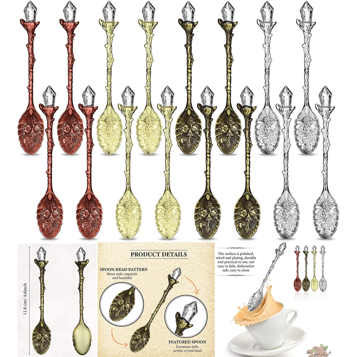 Retro Spoon Crystal Alloy Spoon 1