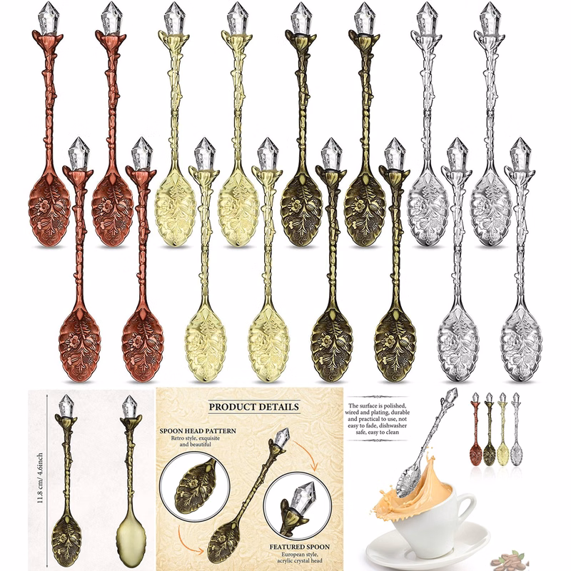 Retro Spoon Crystal Alloy Spoon