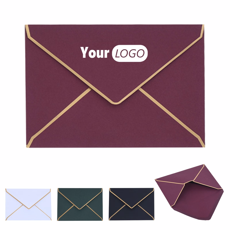 Premium Gold-Edged Card Envelope
