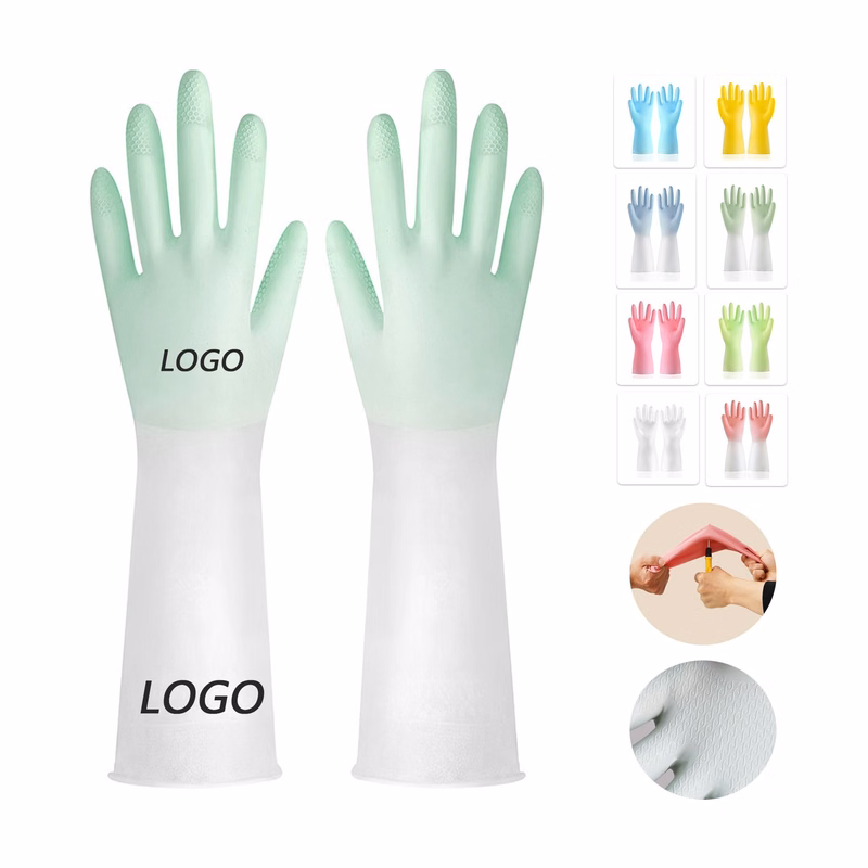 Rubber Kitchen Dishwashing Gloves