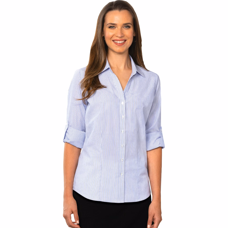 Ladies L/S Stripe Shirt