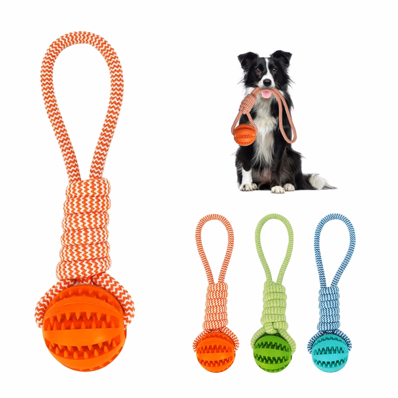 Pet Gnawing Rope Knot Toy Ball