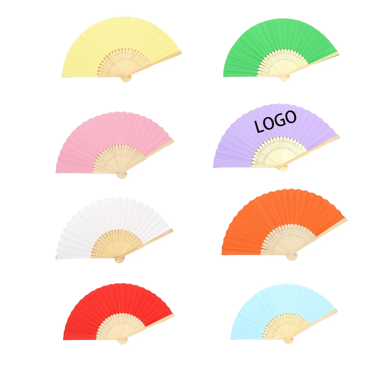 Colored Folding Fan 1