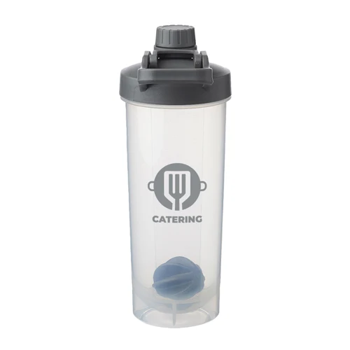 Durable Plastic Shaker Bottle with Mixer Handle 1