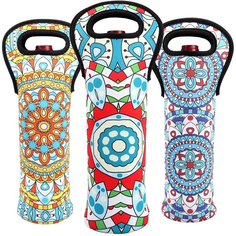 Neoprene Wine Tote Carrier Bag 1