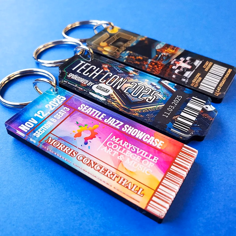 Event Ticket Key Tag
