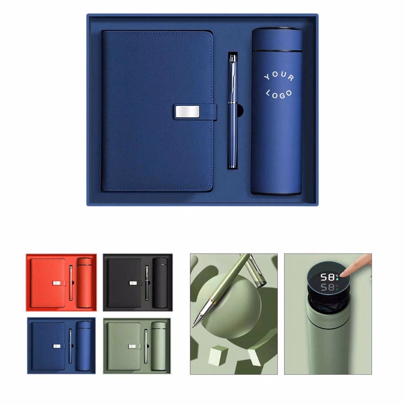 Notebook Gift Set with Smart Lid Insulated Tumbler
