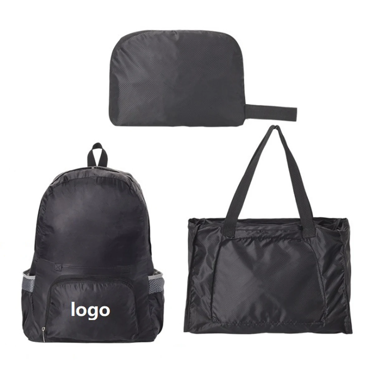 2-in-1 Foldable Backpack Tote Bag 1