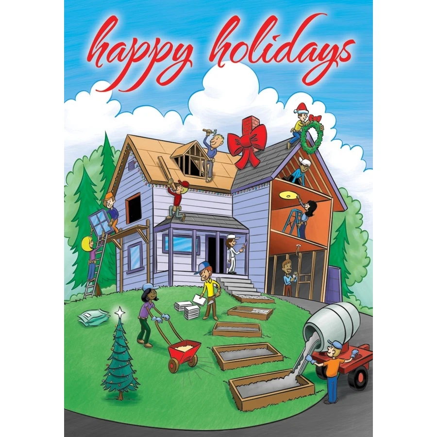 Home For The Holidays Contractor & Builder Cards 1