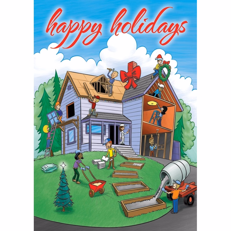 Home For The Holidays Contractor & Builder Cards