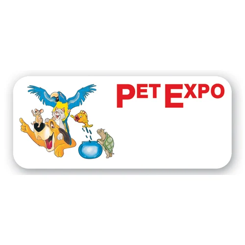 Laminated Name Badge (1.5"x3.5") Rectangle 1