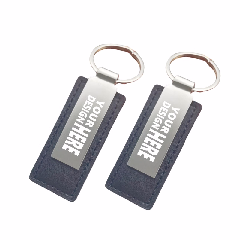 Leather Alloy Keychain Gift